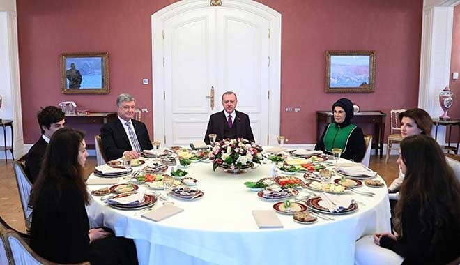 Erdoğan, Poroşenko'yu Vahdettin Köşkü'nde ağırladı